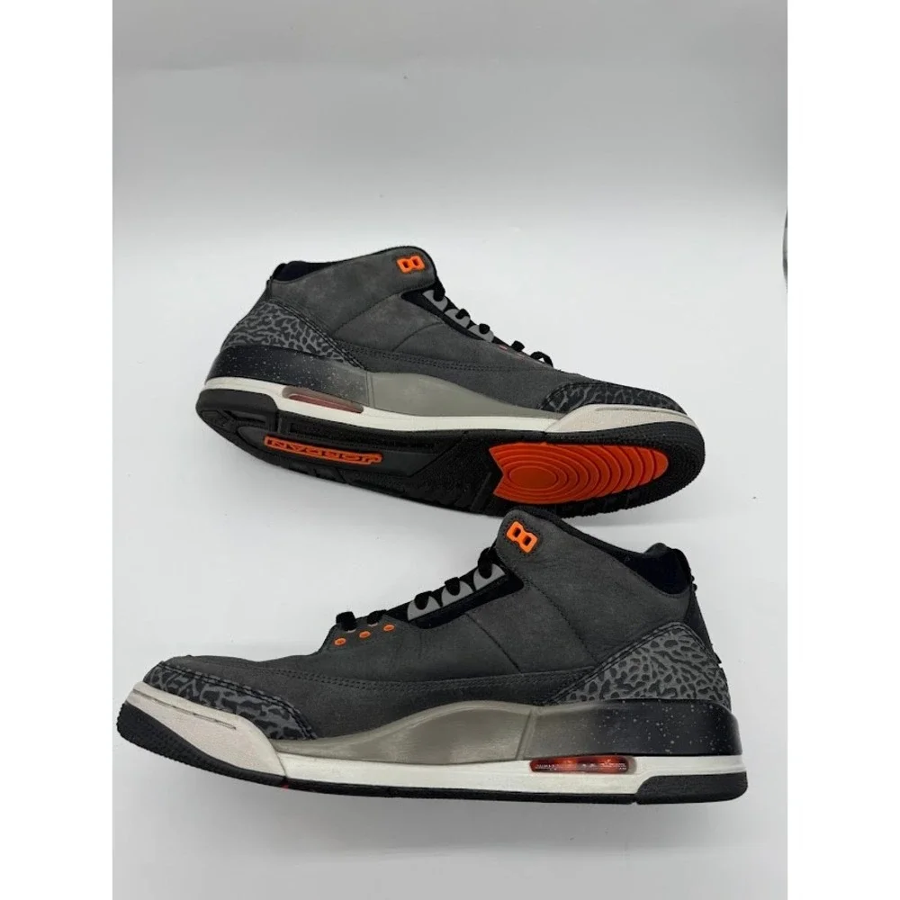 Jordan 3 Retro Fear Pack Night Stadium Total Orange CT8532-080 Mens‎ Size 13